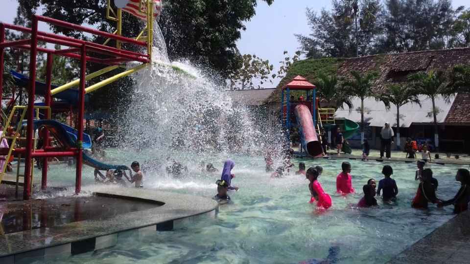 Foto Perosotan Kolam Renang Besaran